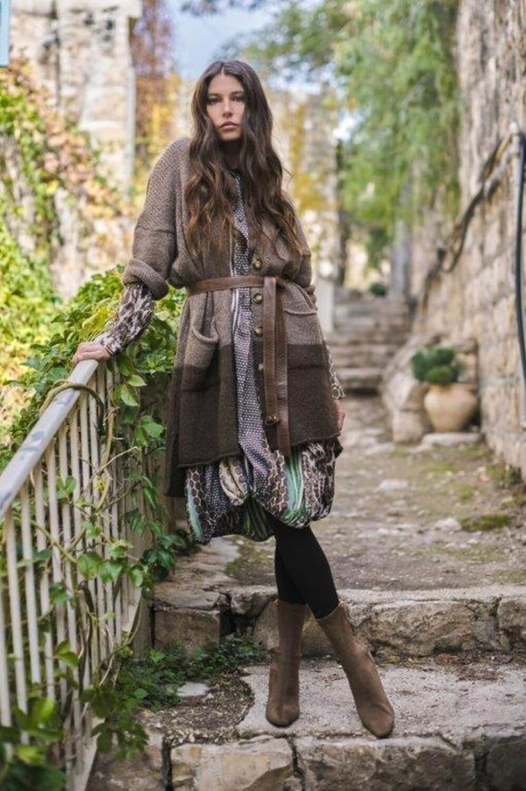 Alembika Herbst/Winter 22/23 Dress print and Cardigan