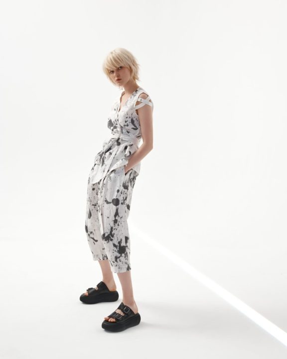 Kedziorek printed linen jumpsuit summer 22