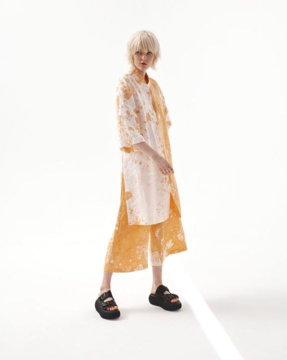Kedziorek mustard yellow linen blouse summer 22