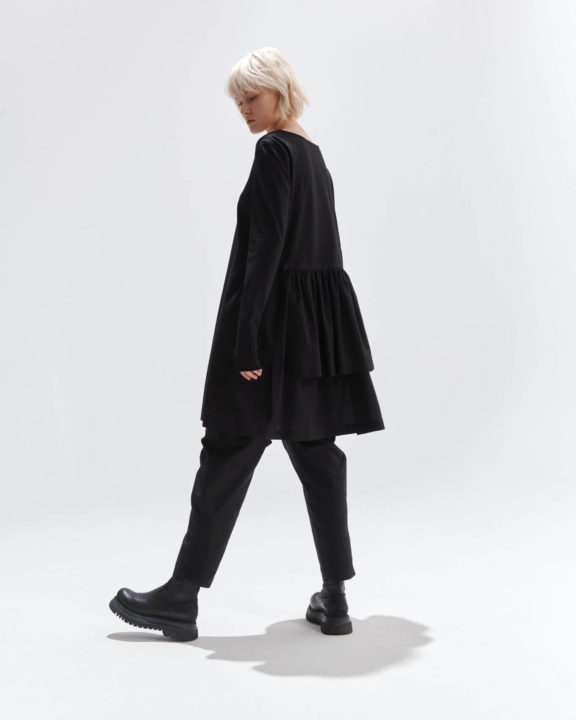 Kedziorek black long coat winter 22
