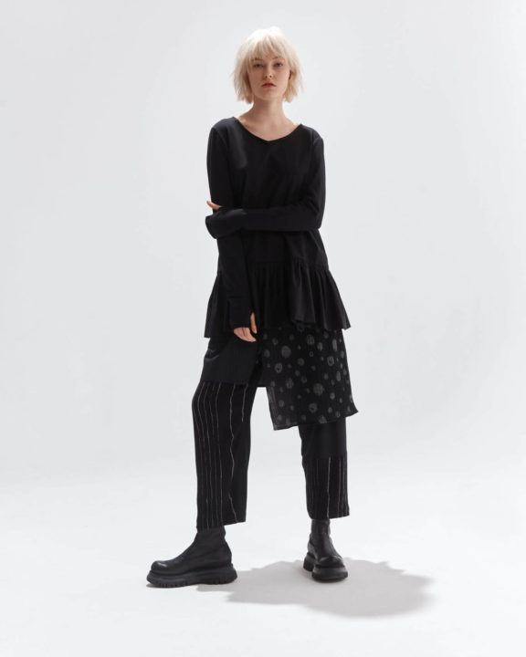 Kedziorek circles printed blouse winter 22