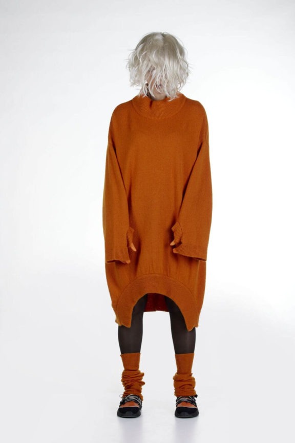 KnitKnit Herbst_Winter 2022 Knit Dress orange