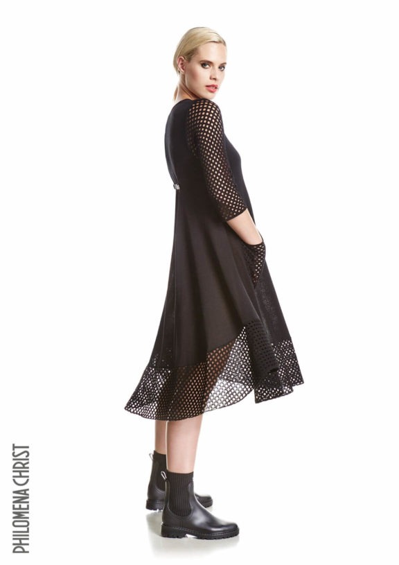 Philomena Christ_Frühjahr_Sommer 2022 Dress mesh black