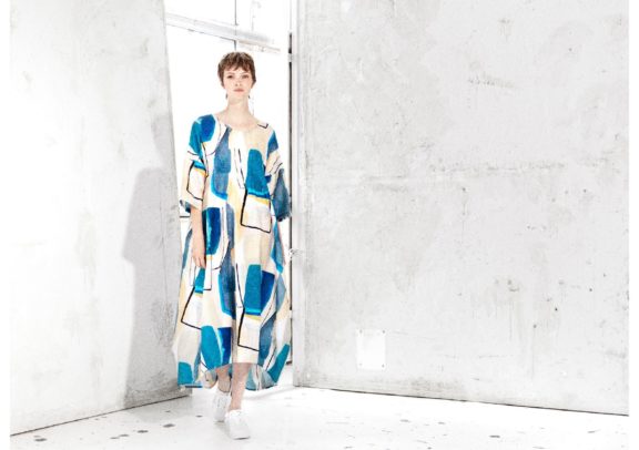 Trine Kryger Simonsen_Frühjahr_Sommer 2022 Dress blue tile