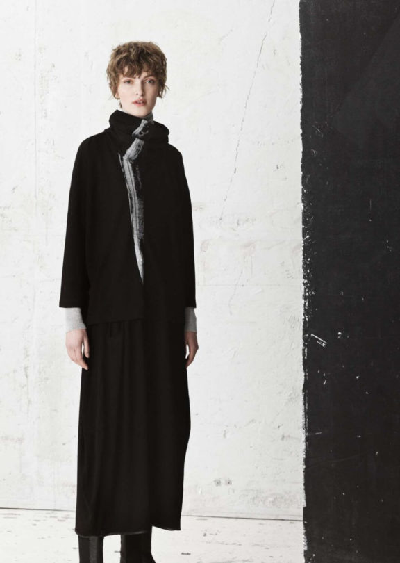 Trine Kryger Simonsen Herbst_Winter 22_23 Long Dress black marble