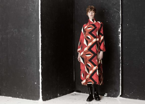 Trine Kryger Simonsen Herbst_Winter 22_23 Long Dress copper