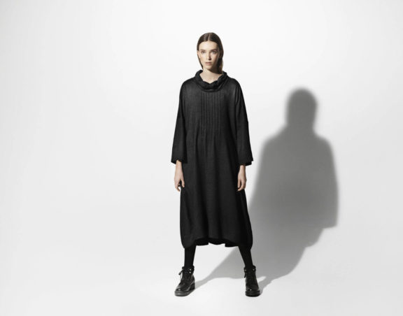 Trine Kryger Simonsen Herbst-Winter-Kollektion-2021 Dress black suede